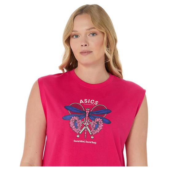 Asics Γυναικεία αμάνικη μπλούζα Game Seasonal Graphic Top